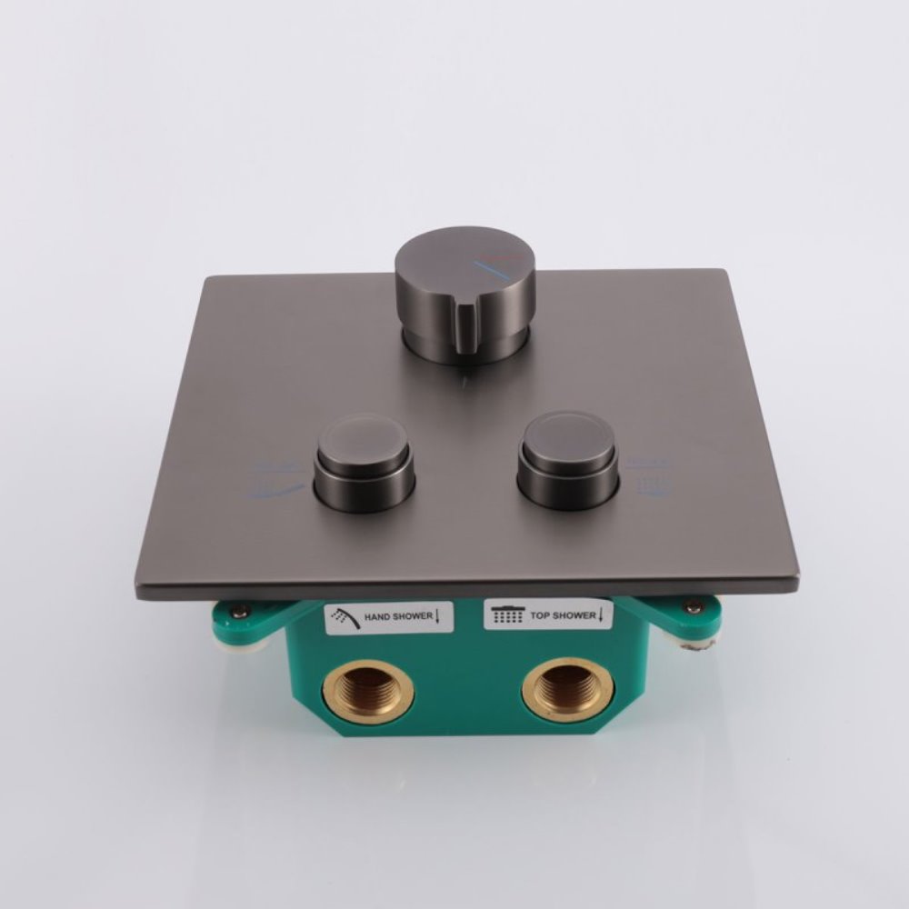 Смеситель встраиваемый Vincea Inspire для душа 2-х функциональный Вороненая сталь — изображение 2