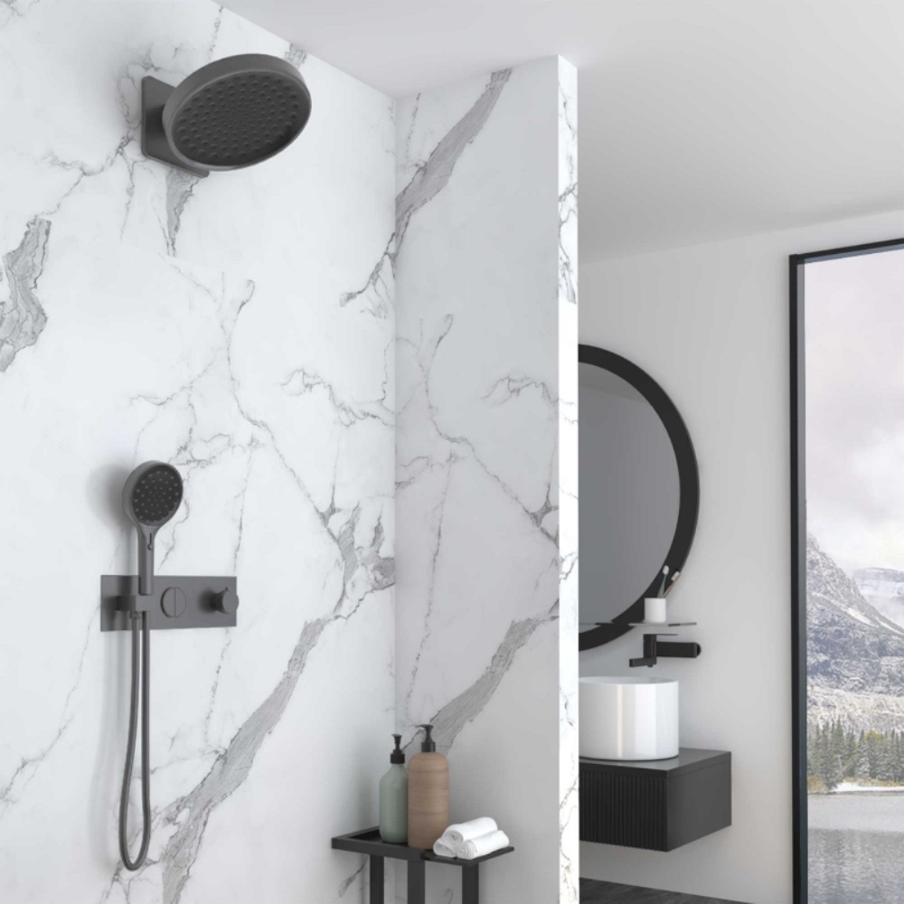 Душевая встройка Vincea Inspire Вороненая сталь — изображение 2