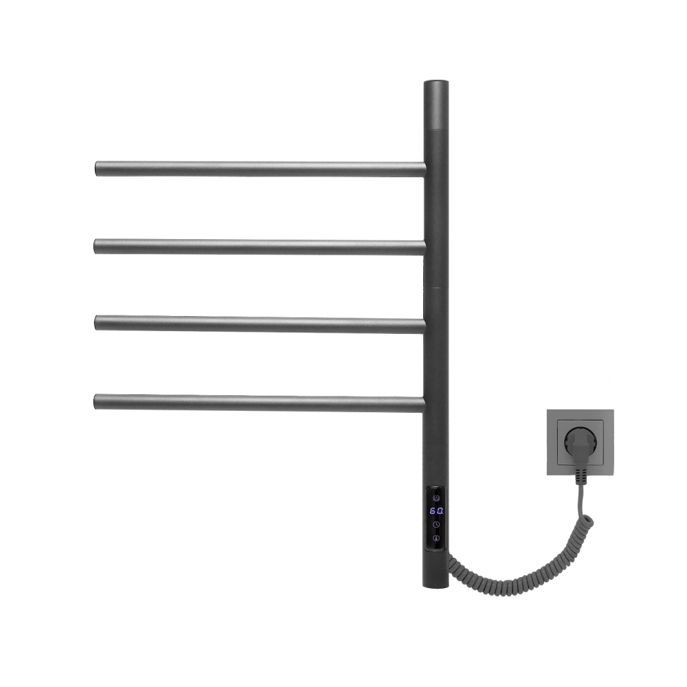 Полотенцесушитель электрический Vincea VTD-1S1 42х61 Графит